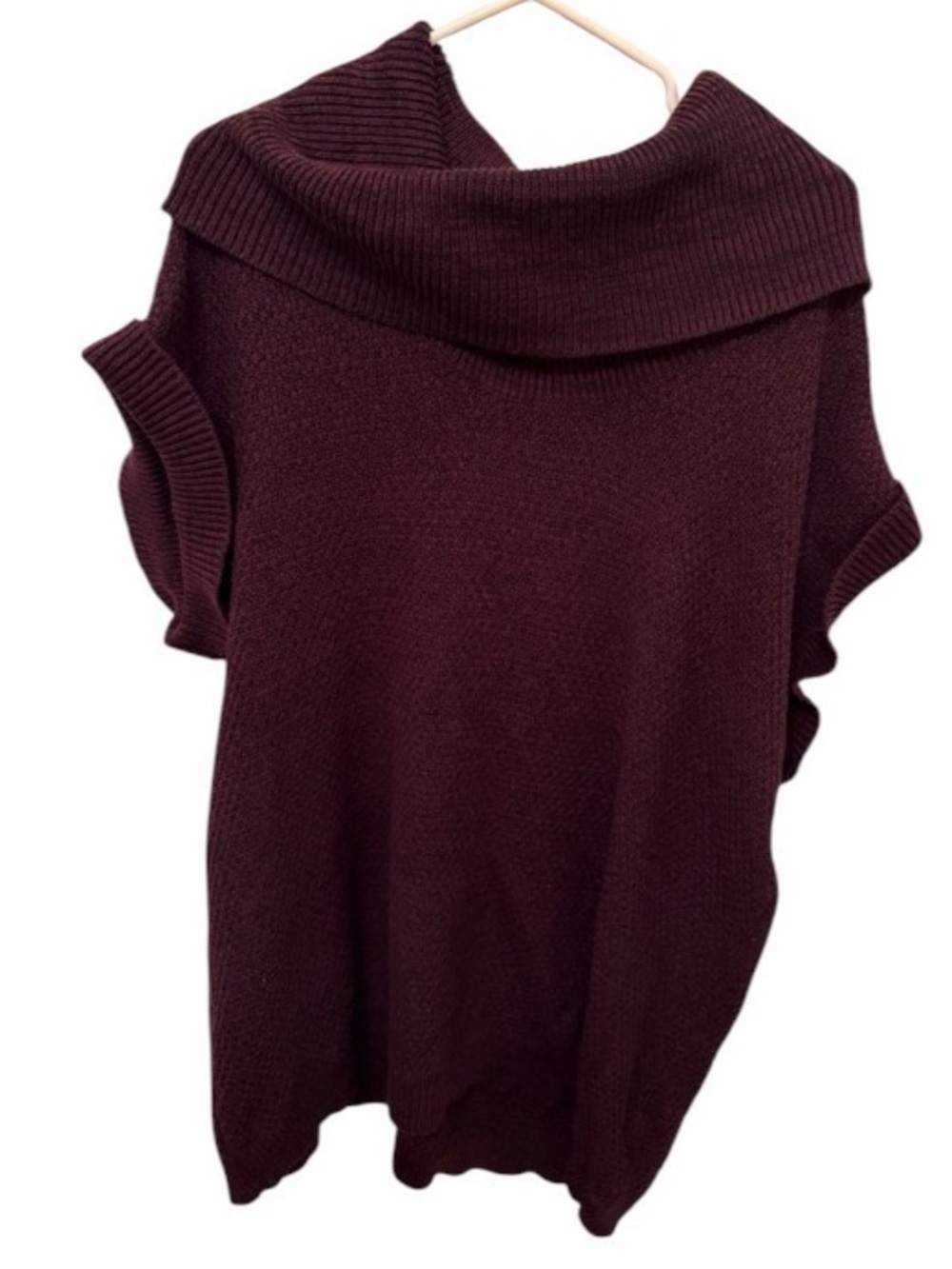 Cowl Neck Sweater in Deep Plum